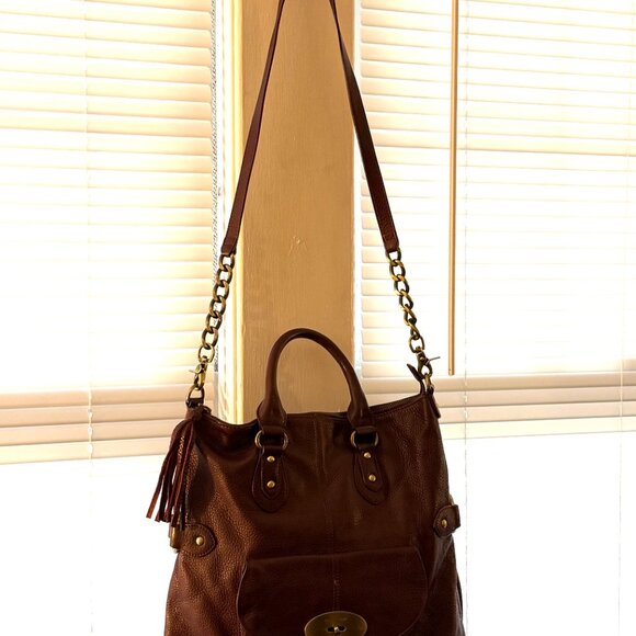 Elda Verney Burgundy Leather Bag - well loved and in beautiful condition - Picture 6 of 16